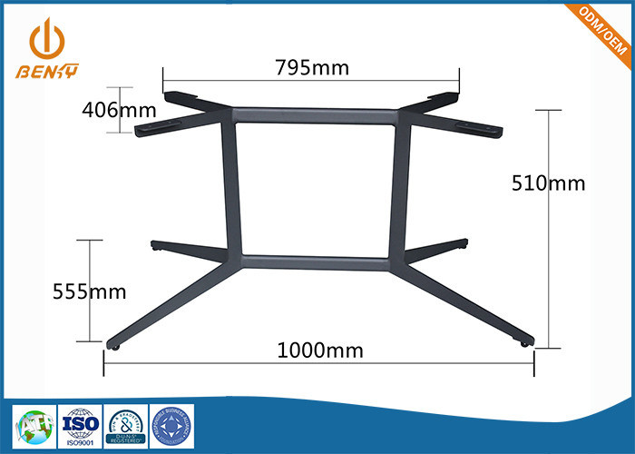200*600mm de Basis van de Restaurantlijst met 1200*700mm Melaminebovenkant