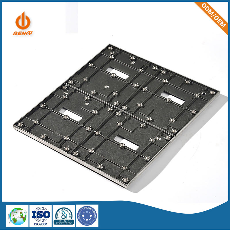 Van de de Delenmuur van het matrijzenafgietsel het Kader het Achtercomité Aluminium van het Binnenhd LEIDENE Backplane Vertoningsscherm Kabinet van de Legeringsernst