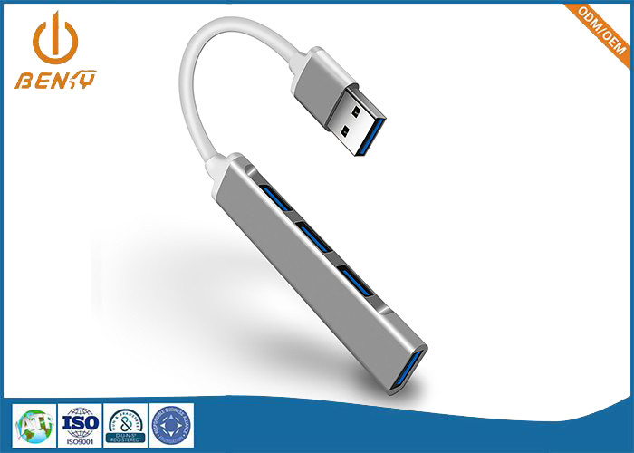 USB-Schakelaar die Aluminium Shell 6 in 1 Hub van USB Multiport van de Basisstationadapter machinaal bewerken